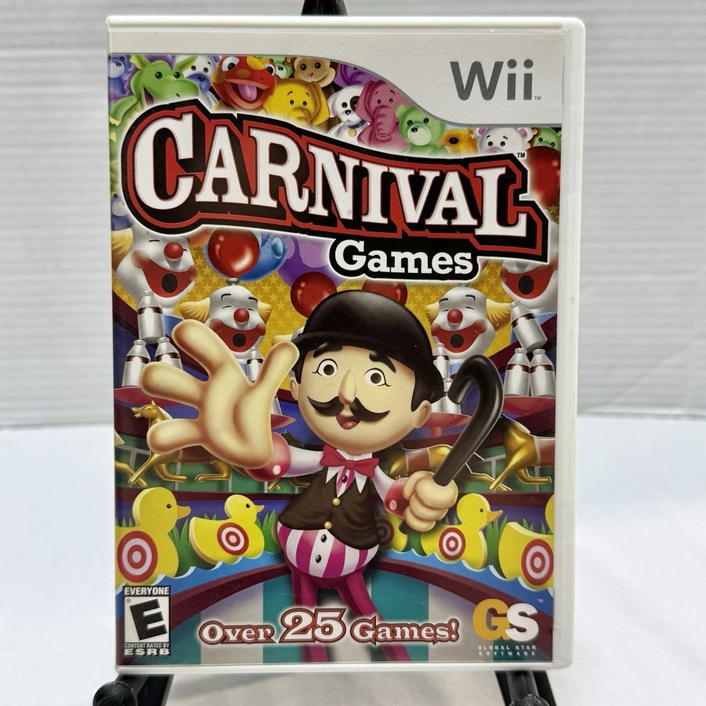 Carnival Games (Nintendo Wii, 2007) Game Case Manual